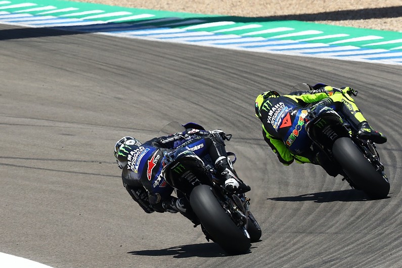 Vinales “couldn't breathe” behind MotoGP team-mate Rossi in Andalusian GP Vinales “couldn't breathe” behind MotoGP team-mate Rossi in Andalusian GP