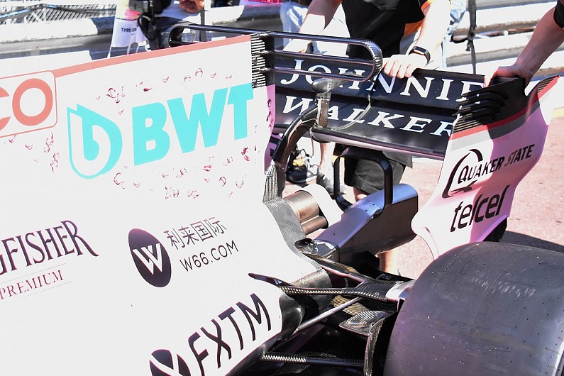 Force India Formula 1 team adds triple T-wing for Monaco Grand Prix