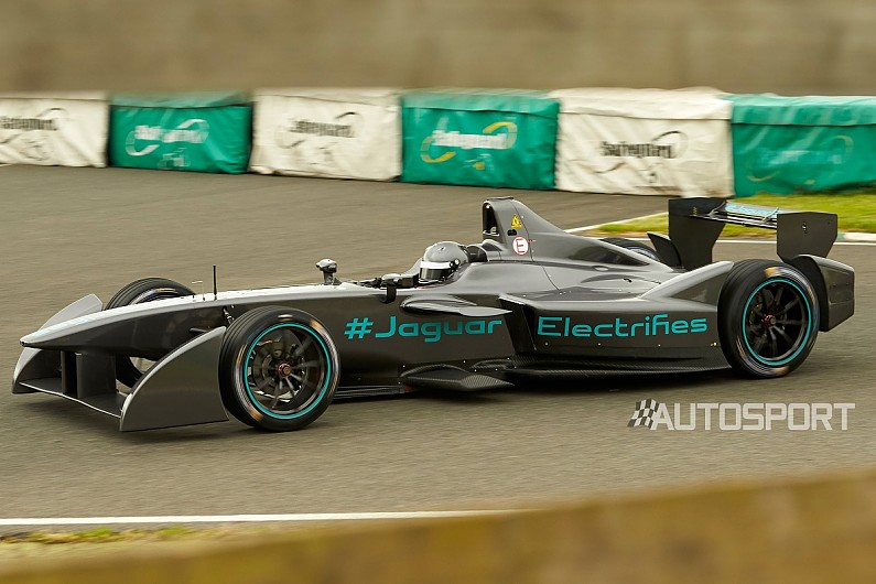 First Pictures Of Jaguar Formula E Car S Track Debut Formula E