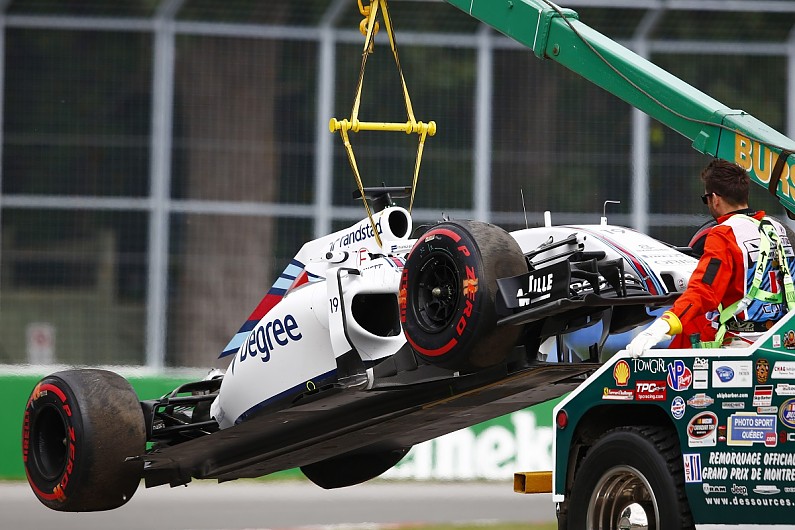 Felipe Massa's Williams F1 Car Missing Parts After Canada Crash - F1 