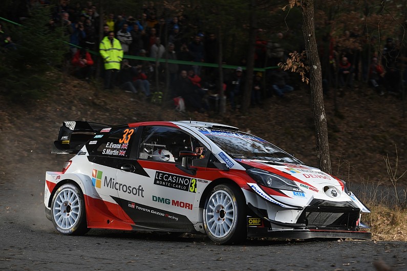 Monte Carlo Rally WRC: Evans seizes Friday lead after Tanak's crash | WRC News | Autosport