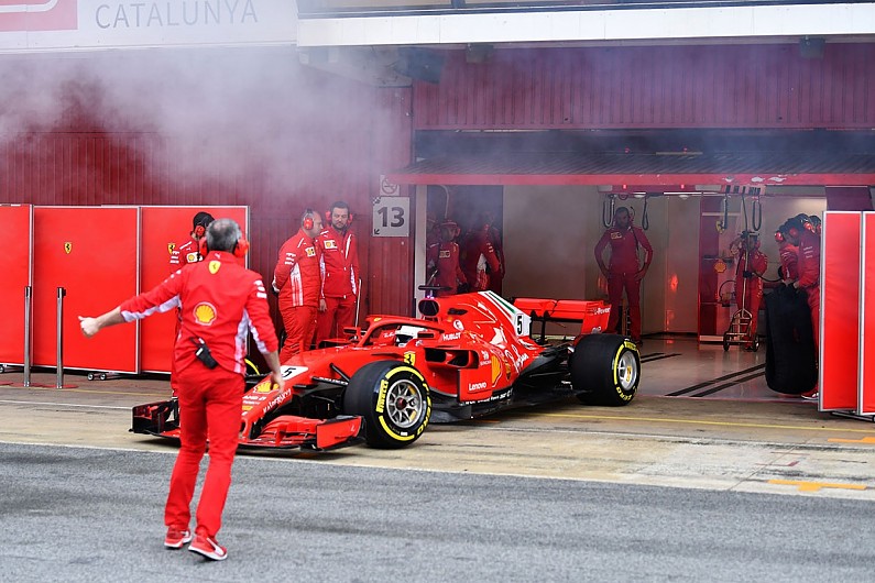 What Was Behind Ferrari Powered Cars Smoking During F1 Testing F1 News Autosport