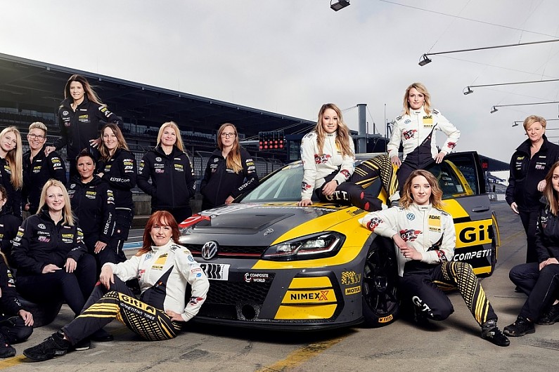 the black gold behind an all female nurburgring 24 hours challenge other autosport all female nurburgring 24 hours