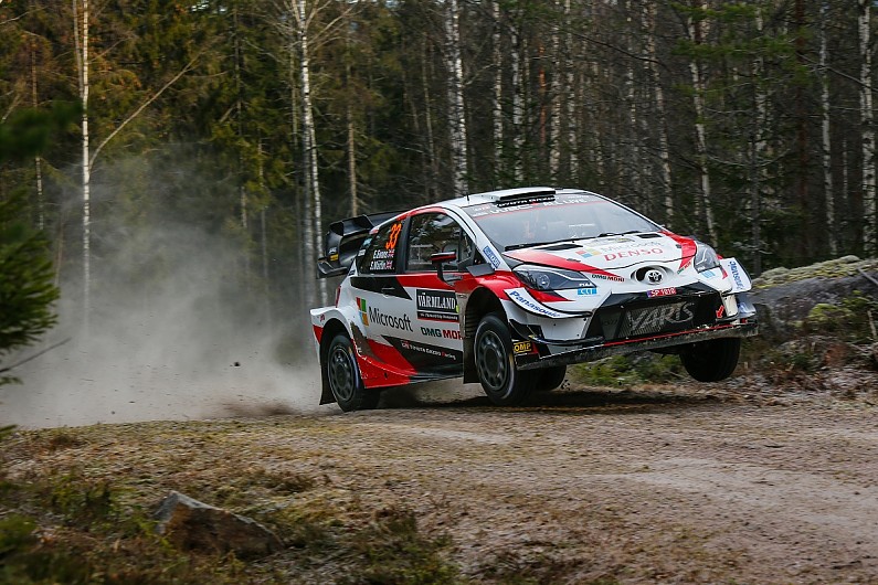 
                  Toyota's Evans leads first day of shortened Rally Sweden over Tanak