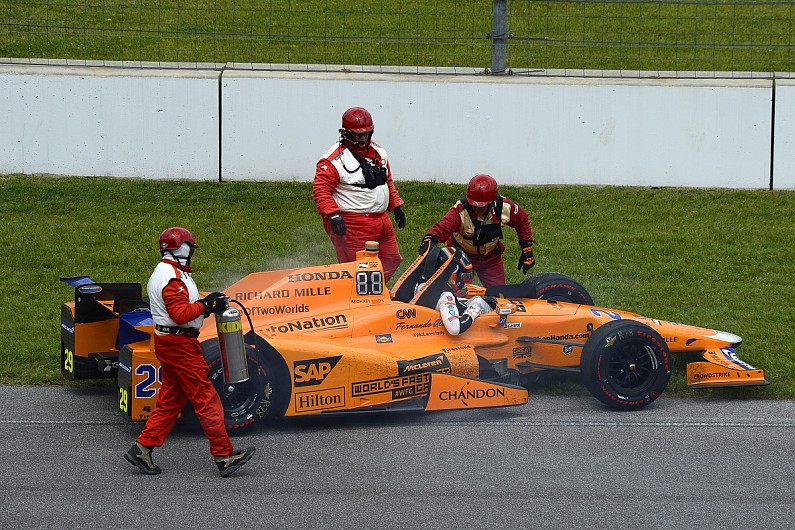 Honda Finds Cause Of 17 Indy Failures Including Fernando Alonso S Indycar Autosport