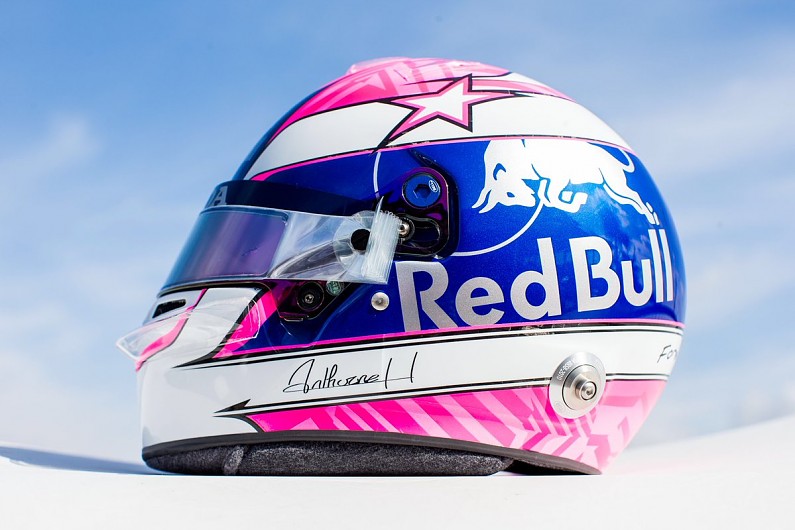 Toro Rosso F1 driver Gasly unveils Hubert tribute helmet 