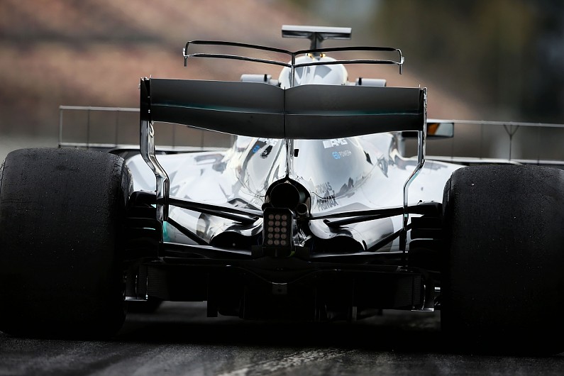 Mercedes F1 Team Runs Double T Wing In Barcelona Test F1 Autosport