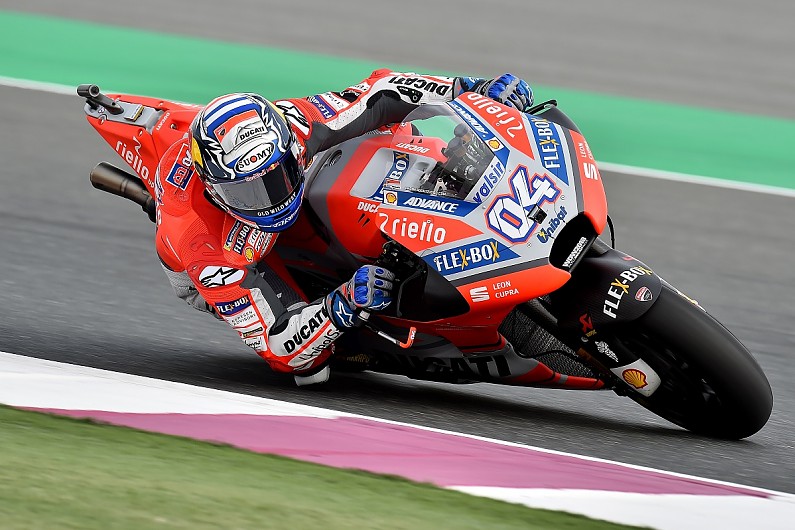 Motogp Qatar Dovizioso Edges Rossi In First 2018 Practice Session