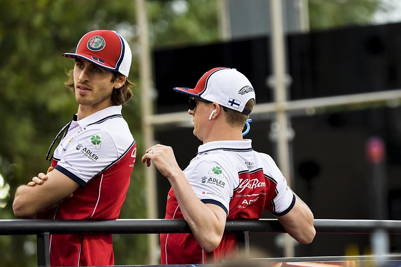 Image result for giovinazzi raikkonen