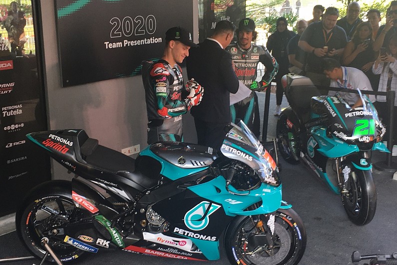 Yamaha And Satellite Squad Petronas Srt Reveal 2020 Motogp Colours Motogp Autosport