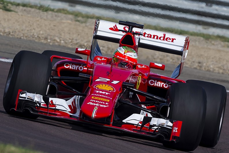 pirelli f1 test car